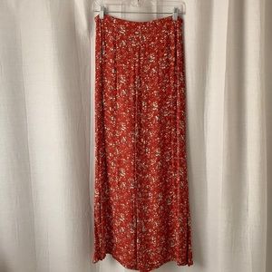 anthropologie MAEVE floral print long skirt